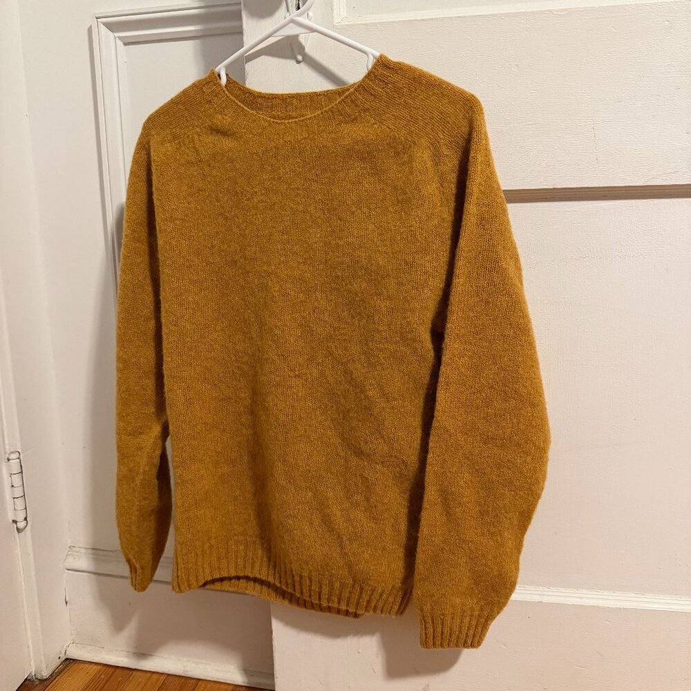 Norse Projects Mustard Yellow Lambswool Sweater